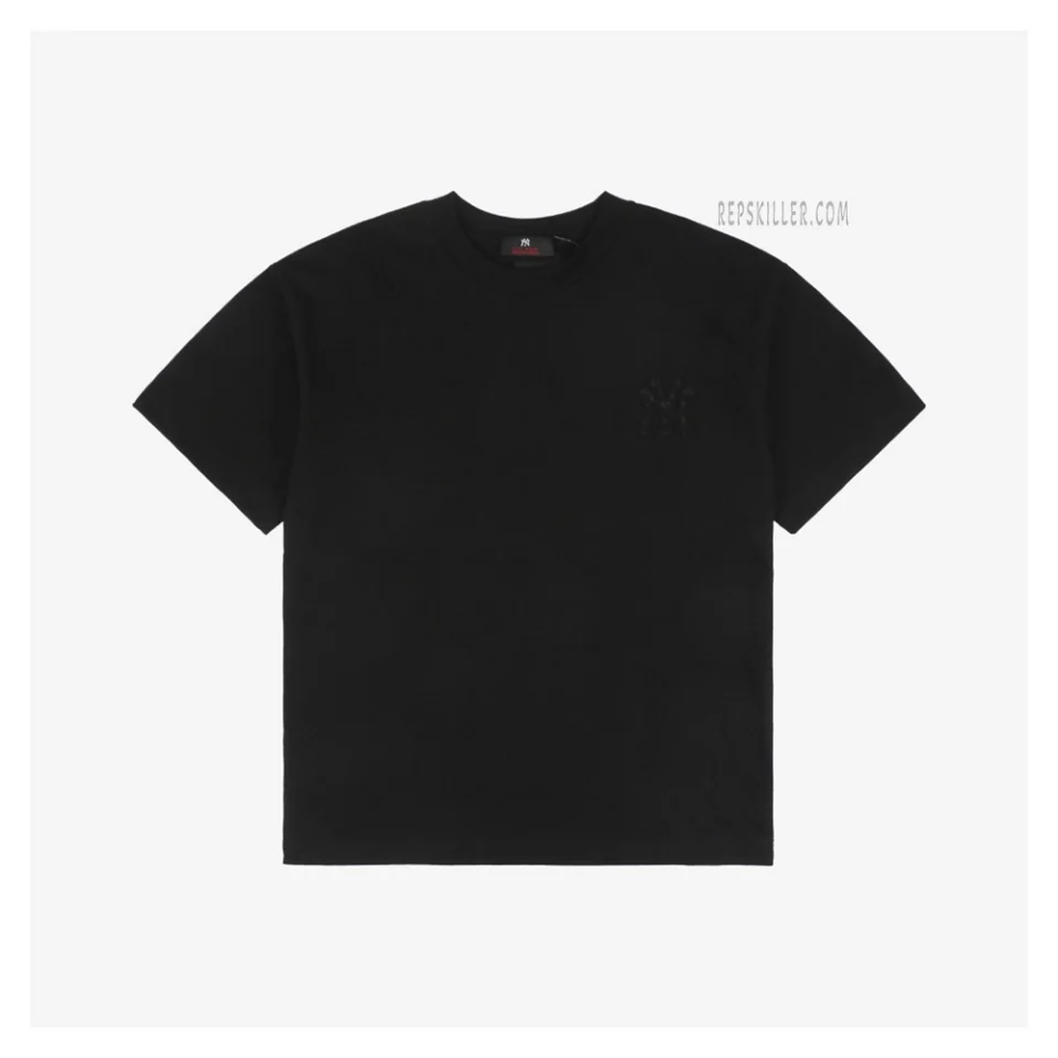 MLB Asymmetric NY Logo Embroidered T-Shirt