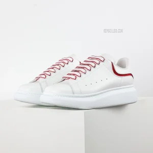 MQ Oversized New Tech Calf White / Red Sneakers