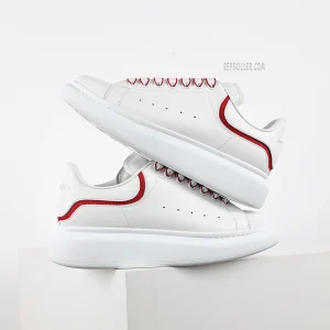 MQ Oversized New Tech Calf White / Red Sneakers