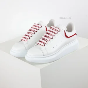 MQ Oversized New Tech Calf White / Red Sneakers