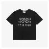 Maison Margiela Circular Digit Obscured Print T-Shirt (Black/White)