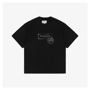 Maison Margiela Distressed 520 Number Print T-Shirt