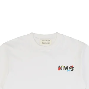 Maison Margiela Graffiti Numbers & Text Print T-Shirt White