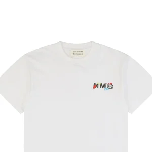 Maison Margiela Graffiti Numbers & Text Print T-Shirt White