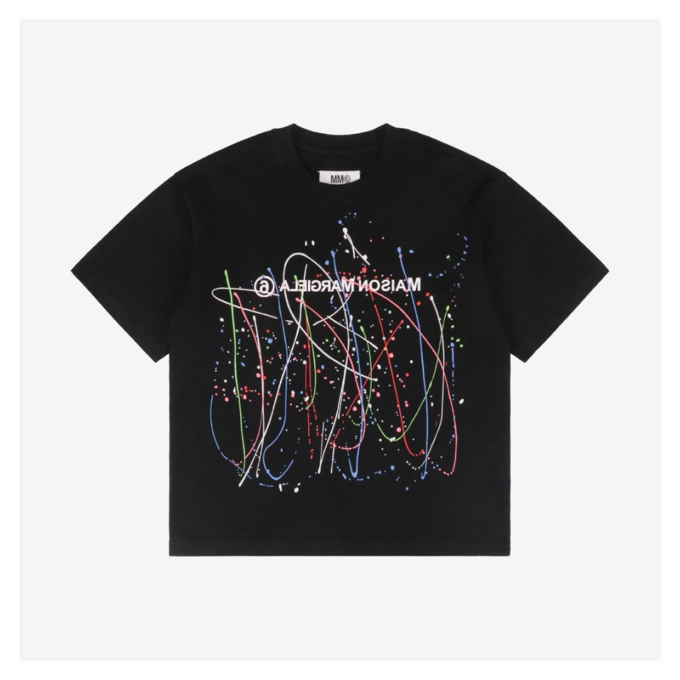 Maison Margiela Inverted Paint-Streak Print T-Shirt