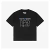 Maison Margiela Number-Connected Letter Embroidery T-Shirt (Black/Grey/White)