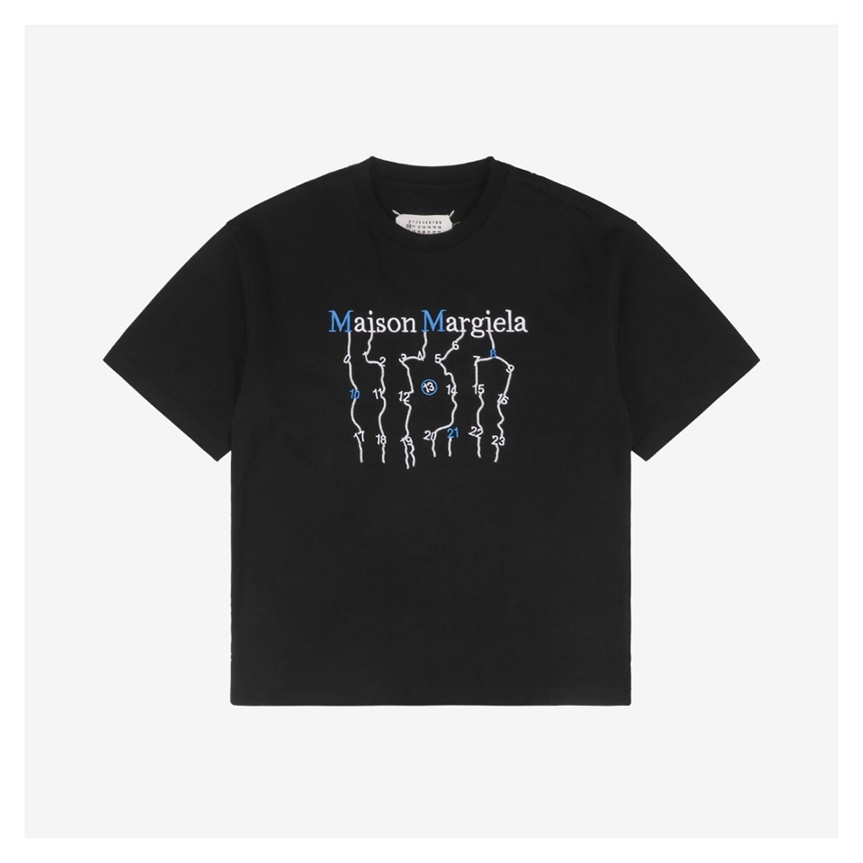 Maison Margiela Number-Connected Letter Embroidery T-Shirt