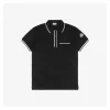 Mxxcler Arm MK Logo Patch Panel Polo Shirt (Black/White)