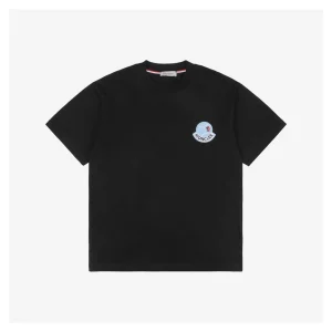 Mxxcler Baseball Patch Terry Embroidery Cotton T-Shirt