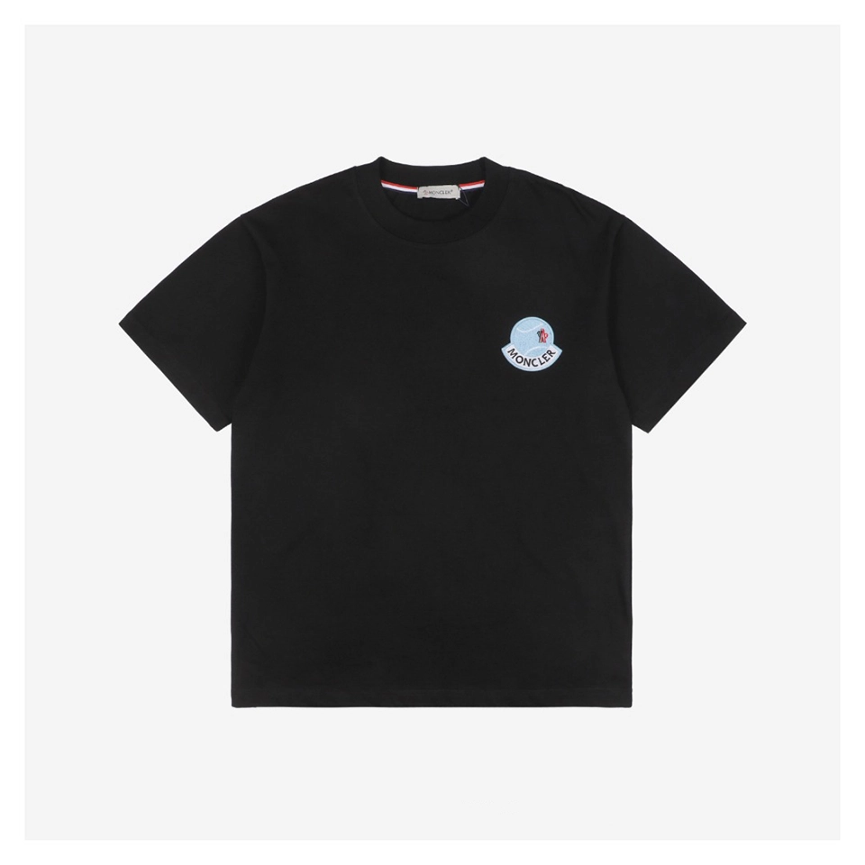 Mxxcler Baseball Patch Terry Embroidery Cotton T-Shirt