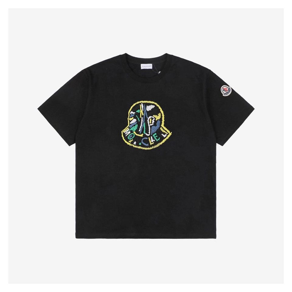 Mxxcler Colorful MK Large Embroidered Logo T-Shirt