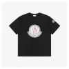 Mxxcler Large Chenille Embroidery T-Shirt (Black/White)