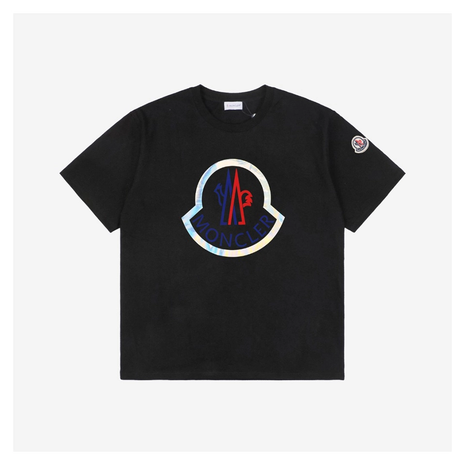 Mxxcler MK Large Holographic Print T-Shirt