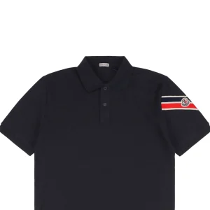 Mxxcler MK Logo Embroidery Polo Shirt with Arm Webbing Detail11.jpeg