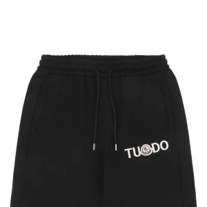 Mxxcler Mini Logo Letter Embroidered Shorts Black
