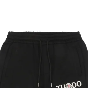 Mxxcler Mini Logo Letter Embroidered Shorts Black