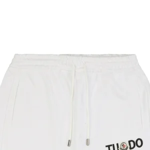 Mxxcler Mini Logo Letter Embroidered Shorts White