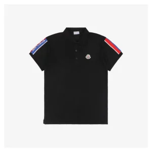 Mxxcler Shoulder MK Tape Trim Polo Shirt