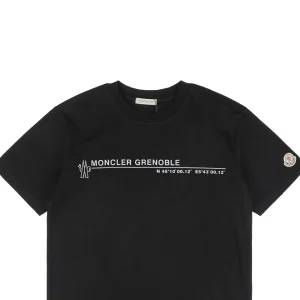 Mxxcler Slogan Coordinates Graphic T-Shirt Black