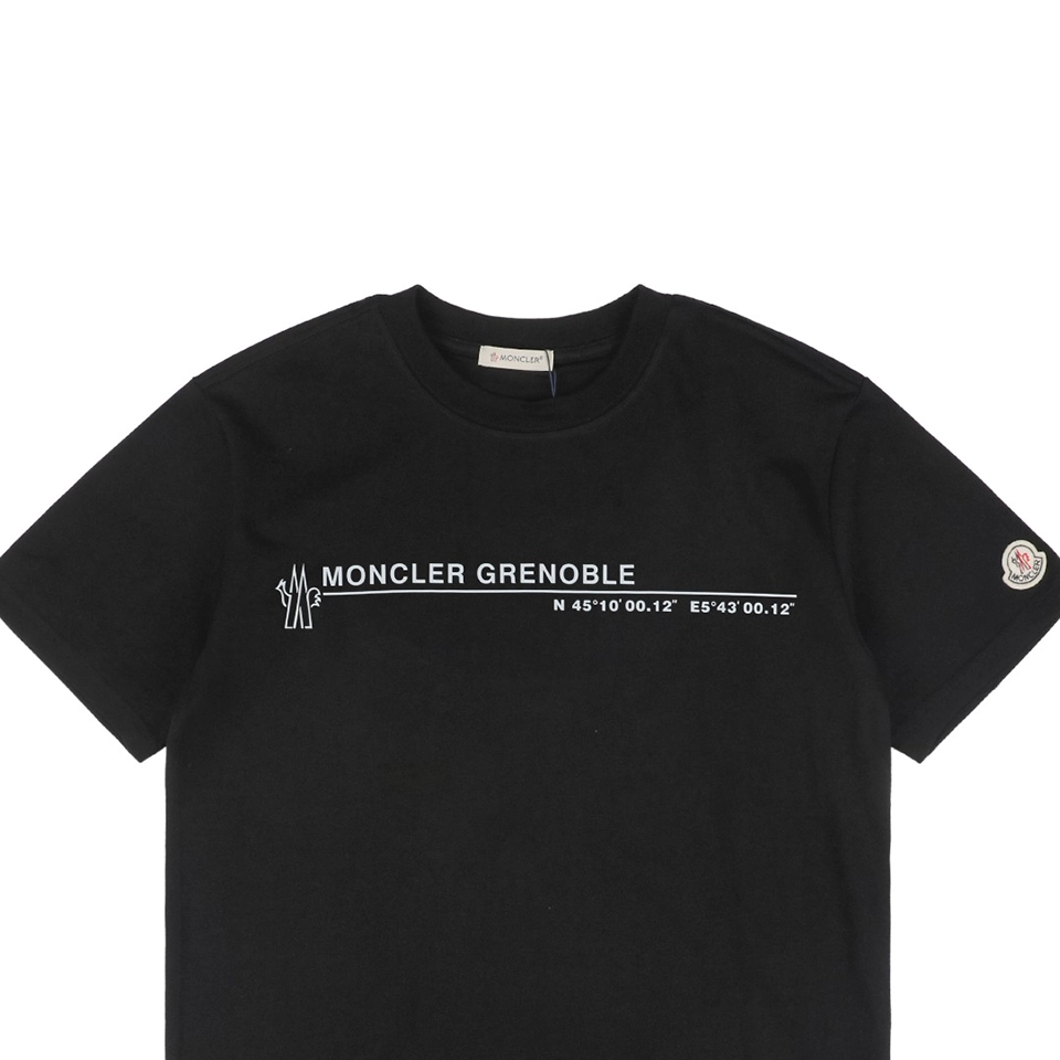 Mxxcler Slogan Coordinates Graphic T-Shirt Black