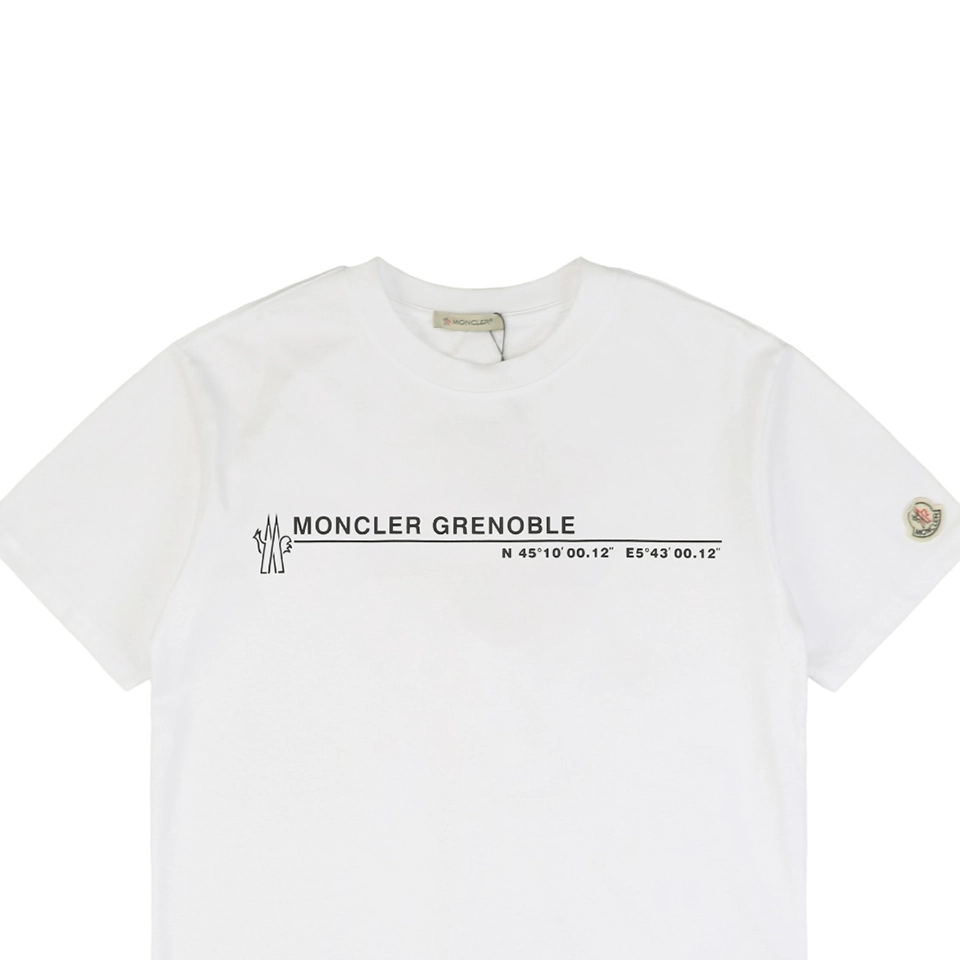 Mxxcler Slogan Coordinates Graphic T-Shirt White