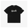 Mxxcler Wool Felt Embroidered Logo T-Shirt – Chip Edition (Black/White)