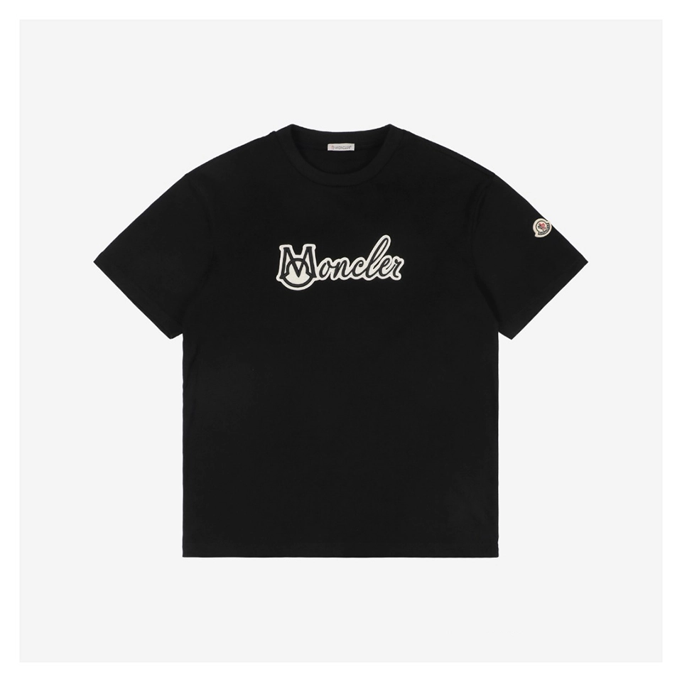 Mxxcler Wool Felt Embroidered Logo T-Shirt