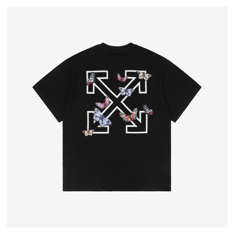 OFF WHITE CO VIRGIL Butterfly Arrow Graphic T-Shirt