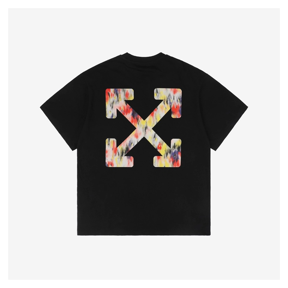 OFF WHITE CO VIRGIL Flowing Watercolor Arrow Graphic T-Shirt
