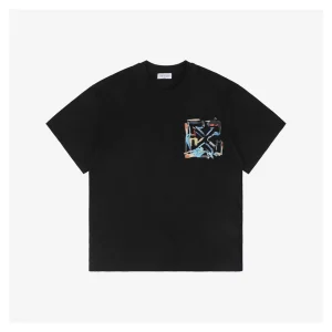 OFF WHITE CO VIRGIL Graffiti Mini Arrow Lettering T-Shirt