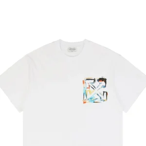 OFF WHITE CO VIRGIL Graffiti Mini Arrow Lettering T-Shirt