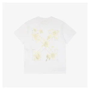 OFF WHITE CO VIRGIL Rose Floral Arrow Graphic T-Shirt