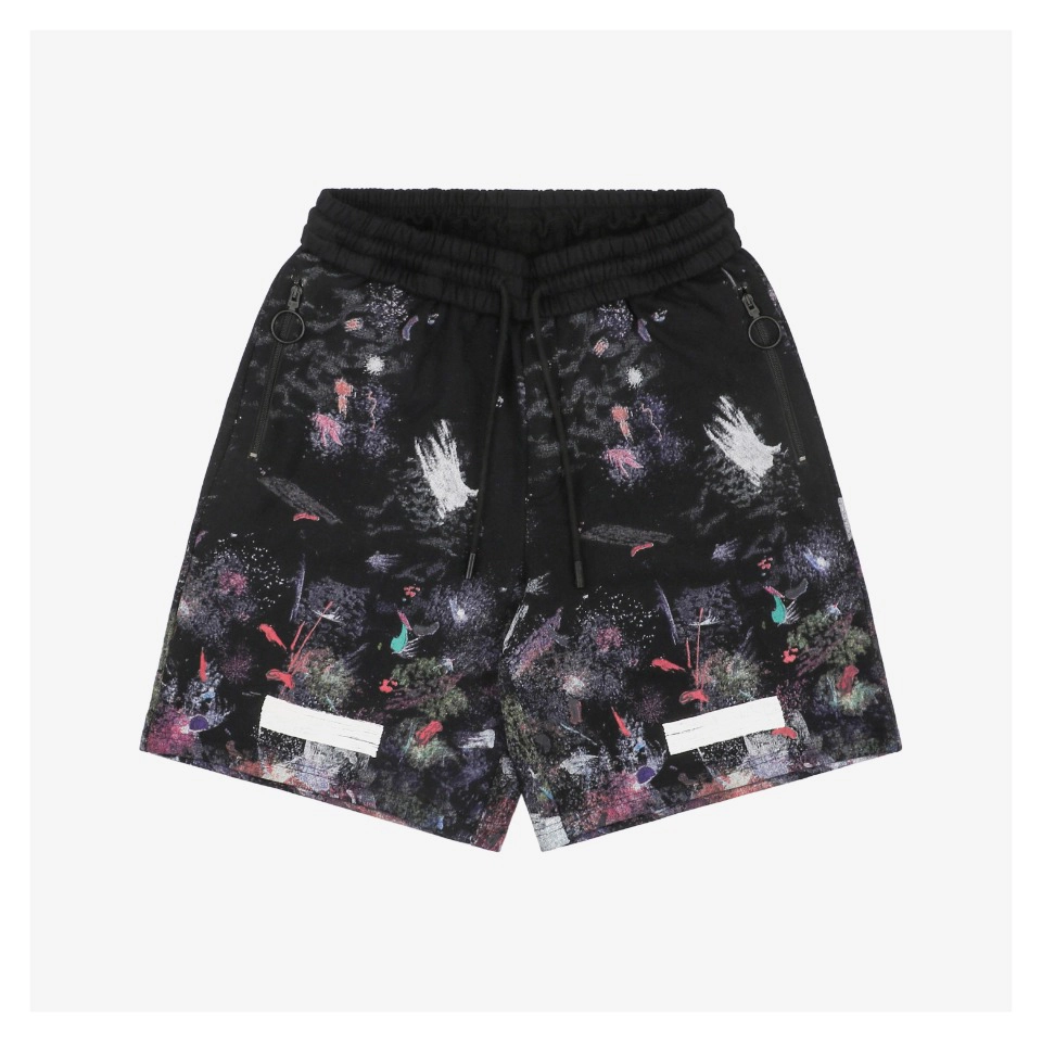 OFF WHITE C/O VIRGIL Starry Firework Splatter Print Shorts