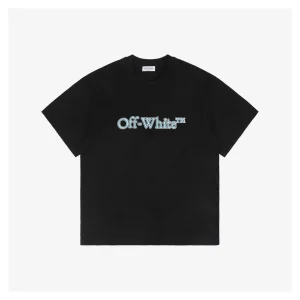 OFF WHITE CO VIRGIL Vintage Blue OFF Letter Graphic T-Shirt
