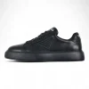 PD Black Leather Low Top Sneakers