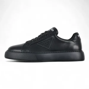 PD Black Leather Low Top Sneakers