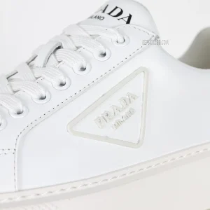 PD Vitello Soft Rubber Triangle Logo Low Top Sneakers White7.jpeg