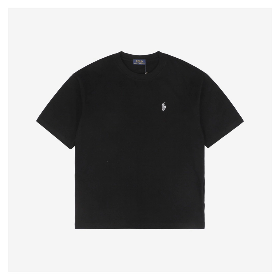 Ralph Lauren Hollow Pony Logo Embroidered Cotton T-Shirt