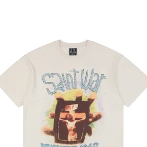 Saint Michael Crucifixion Palm & Jesus Graphic T-Shirt2.jpeg