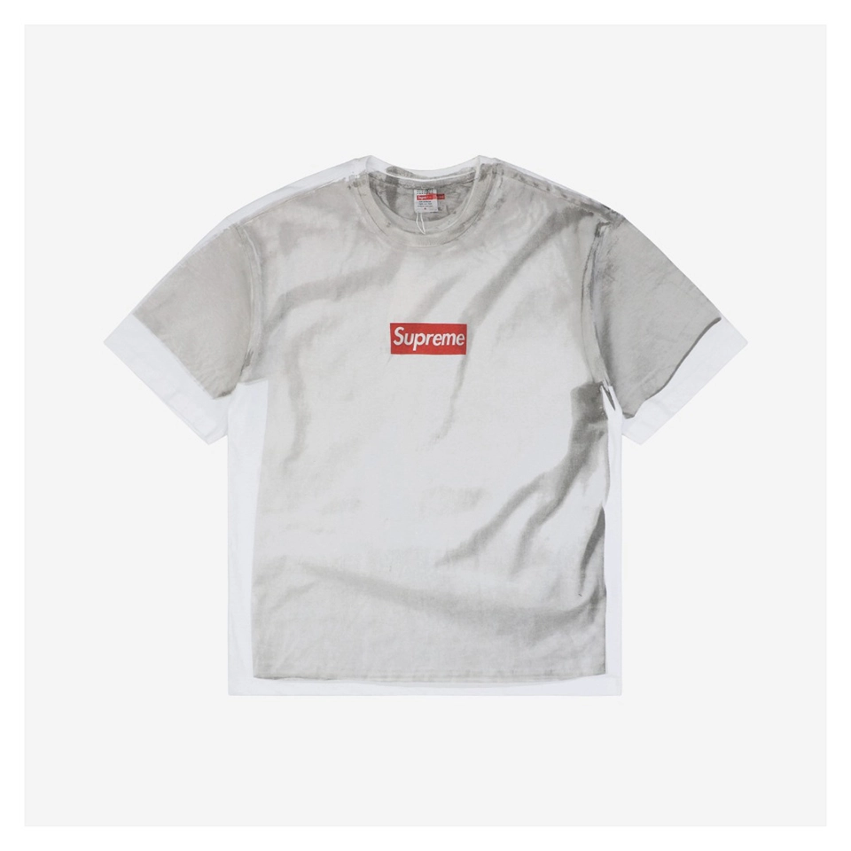 Supreme x Maison Margiela Box Logo Print T-Shirt