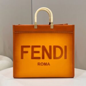 Replica Fendi Peekaboo Tote Orange - top-rated replica designer bag