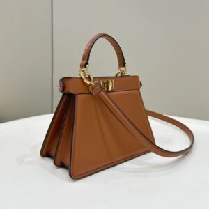 Replica Fendi Peekaboo Mini Brown - realistic designer-inspired fake bag