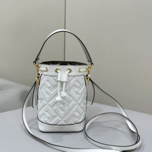Replica Fendi Tresor Mini Bucket White - high-accuracy replica luxury purse