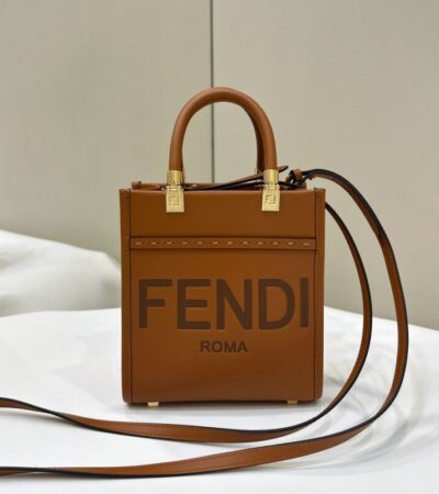 Replica Fendi Mini Tote Brown - best-selling designer handbag dupe