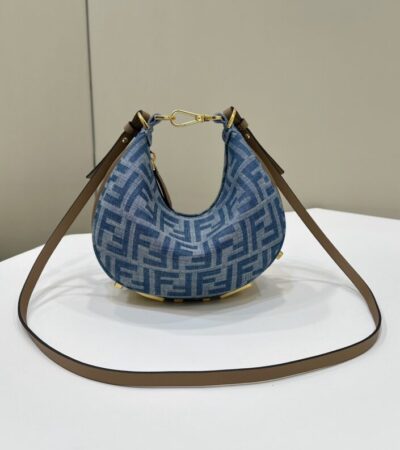Replica Fendi Fendigraphy Small Denim Blue - top-rated replica designer bag