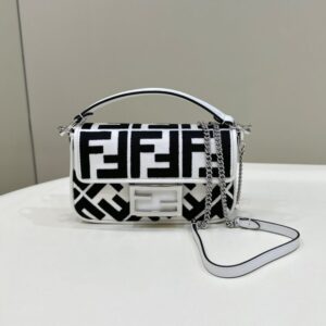 Replica Fendi Baguette Small White - top-rated replica designer bag