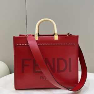 Replica Fendi Peekaboo Tote Red - high-accuracy replica luxury purse