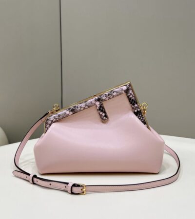 Replica Fendi First Pink Python - best quality luxury bag dupe