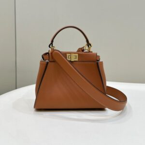 Replica Fendi Peekaboo Medium Brown - high-accuracy replica luxury purse