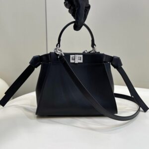 Replica Fendi Peekaboo Small Black - near-authentic luxury replica handbag